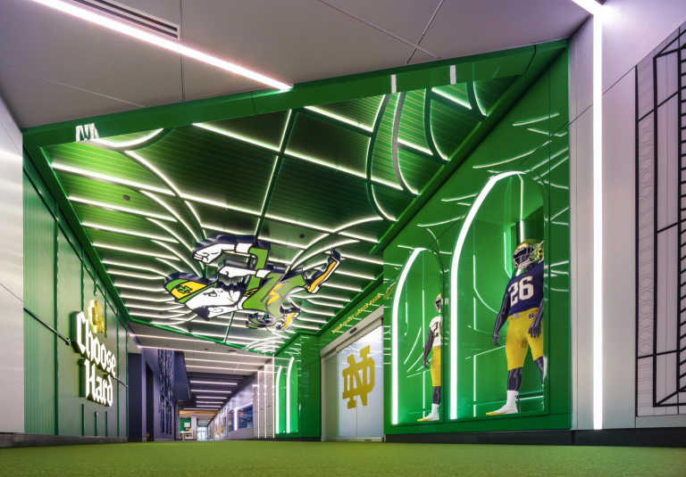 Notre Dame just unveiled a $100 million football facility